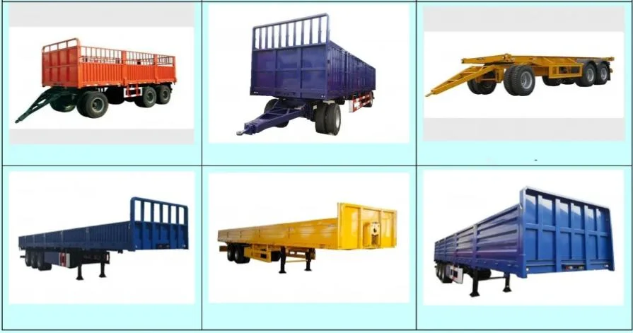 Container Chassis Draw Bar Semi Trailer Skeleton Trailers for Sale