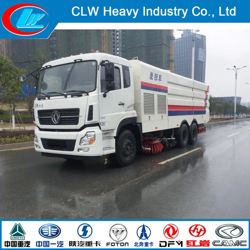 Dongfeng 4X2 Rhd Sanitation Road Sweeper Truck Road High Pressure Cleaning Truck Brooms Vacuum Sweeper Vehicle