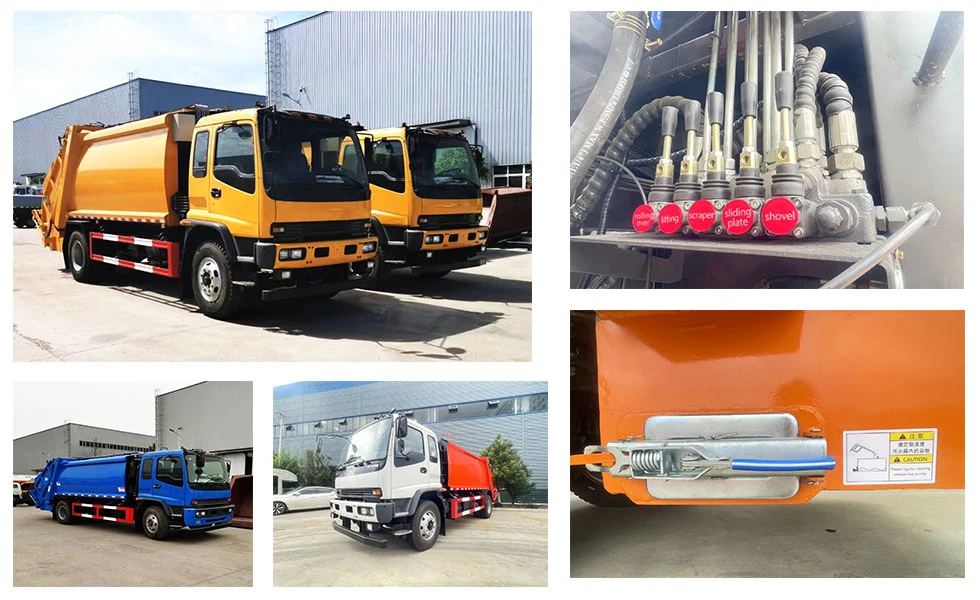 Japanese 4*2 14cbm Waste Transportation Vehicle Compressed Garbage Truck