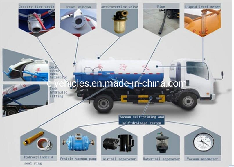 Sinotruk HOWO 6X4 20cbm 20m3 Sewage Suction Tank Vucuum Truck